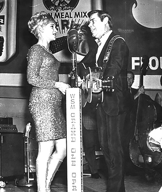 Country stars like George Jones and Tammy Wynette were members of the Grand Ole Opry playing numerous times at the Ryman Auditorium.