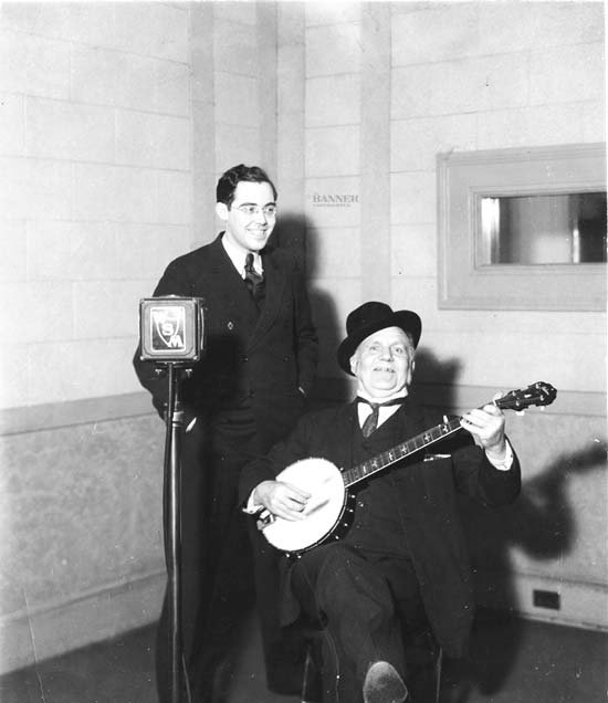 Rush Holt and Uncle Dave Macon of the Grand Ole Opry.