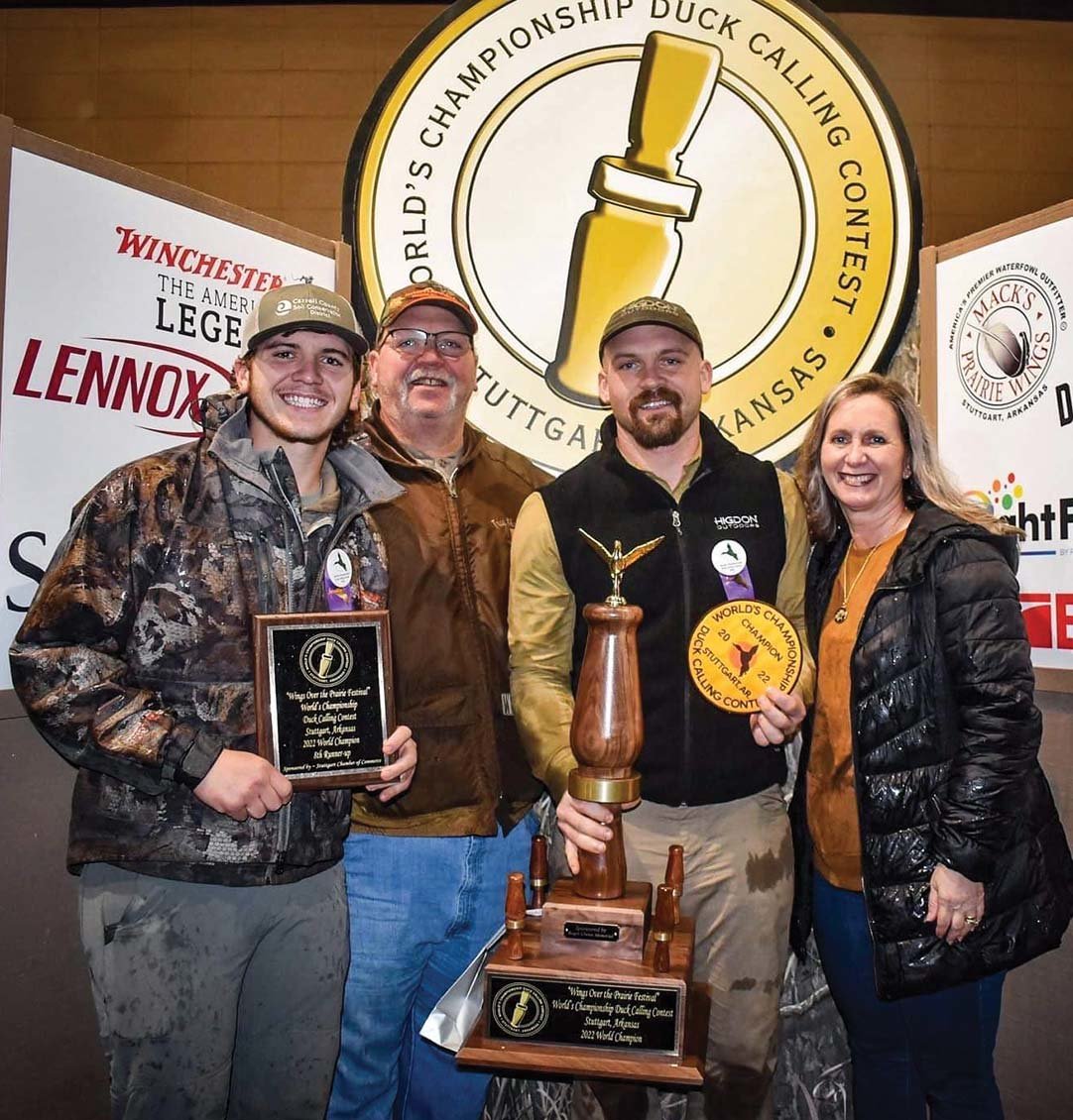 The Fields family of Huntingdon were present for the presentation of awards to their sons. (L to R) Blane Fields, Jason Fields, Seth Fields and Lisa.