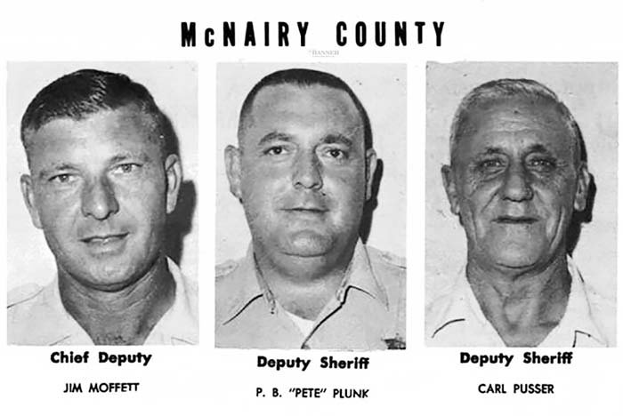 The McNairy County deputies under Sheriff Buford Pusser.