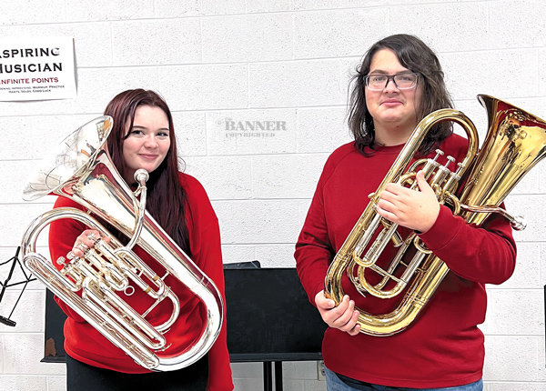 Makayla Shell and Dylan Bomar are honored to be All West Tennessee Band.