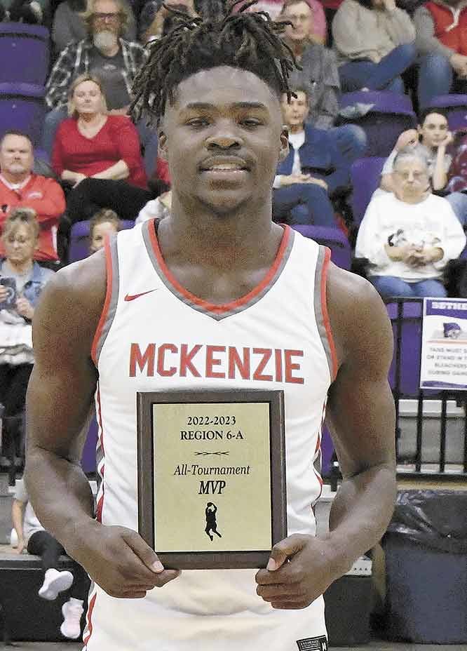 Marrquez Taylor was named MVP of the Region 6 1A Tournament.