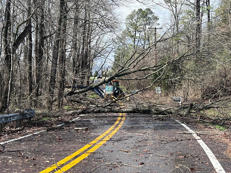 Crews were on the scene in Henry County working to clear roadways.