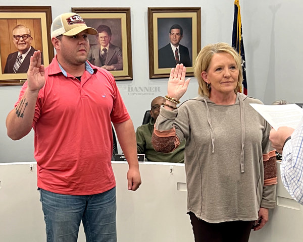 A.J. Maxwell and Karen Fowler are sworn onto their prospective board appointments.