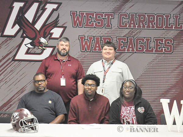 West Carroll's Nigel Butler Signs with Bethel Football