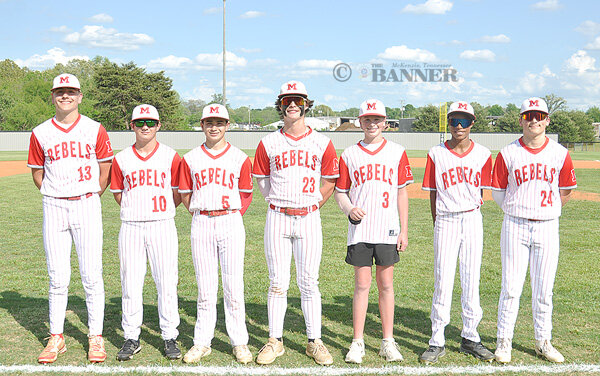 MMS Baseball Celebrates Eighth Grade Night