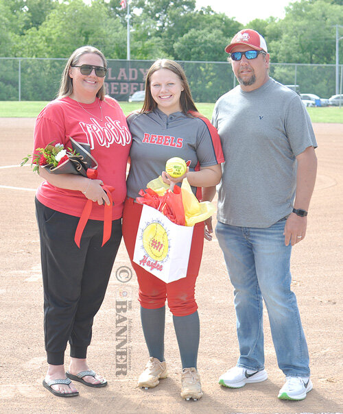 Lady Rebels Softball Honors Senior Haylee Beard