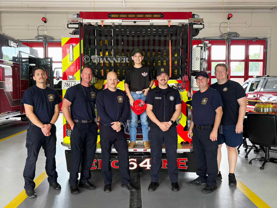 Jack Brown Recognized for Gift to Spring Hill Firefighters