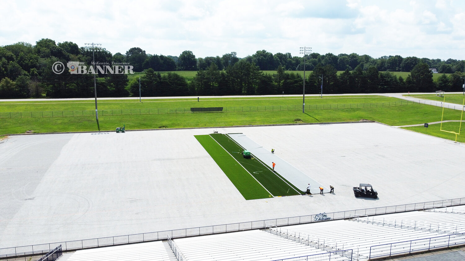 Progress Made in Bethel University Turf Replacement