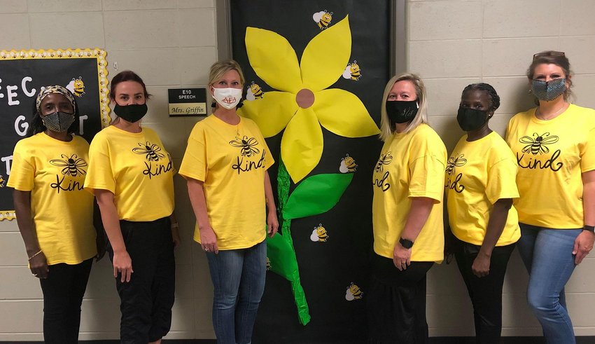 Pictured are Oakman Elementary/Middle School employees who helped serve students during the school's summer reading program.