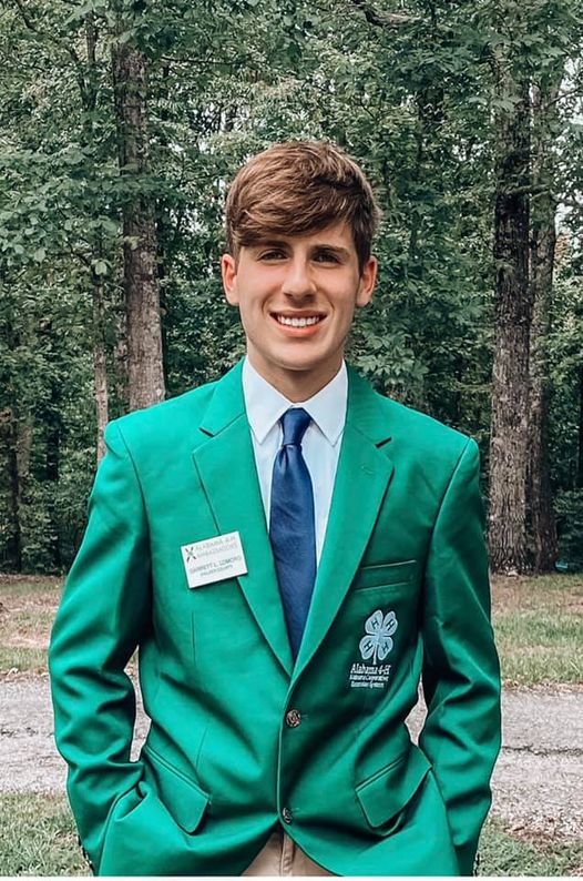 Garrett Lomoro is one of 31 Alabama 4-H state ambassadors in the state for this school year.