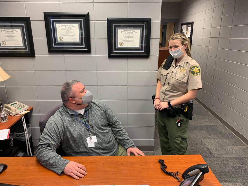 Walker County Sheriff Deputy Randi Capps has started a new role as a school resource officer in Carbon Hill schools. Capps is currently meeting with faculty and staff and learning her way around the campus before traditional learning resumes on Jan. 21.   A partnership between the Walker County Sheriff's Office and the Walker County Board of Education saw school resource officers placed in four schools in 2019: Curry, Valley, Lupton and Oakman. Sheriff Nick Smith's goal for 2021 is to expand the program into Cordova, Dora and Parrish.