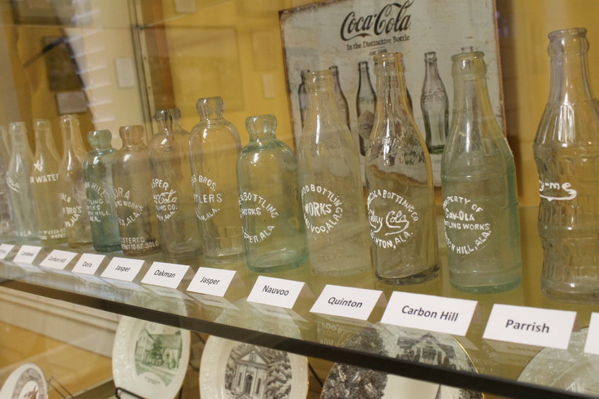 Local collector Pat Morrison had his bottle collection on display at the Bankhead House and Heritage Center in 2016.