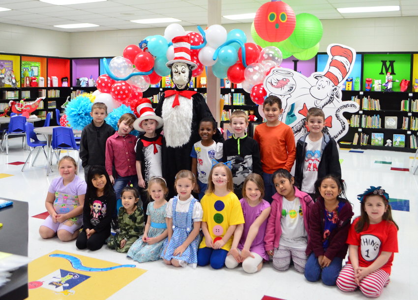 T.R. Simmons Elementary School students and staff members dressed as their favorite book characters on Friday. Students also enjoyed a visit from the Cat in the Hat as part of the Read Across America celebration at the school.