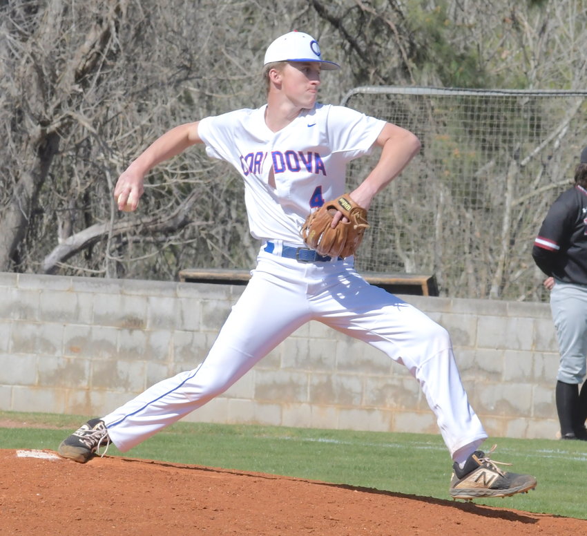 Cordova's Japeth Howell tossed six shutout innings in the Blue Devils' win over Sumiton Christian on Saturday.