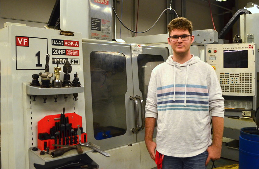 A precision machining class offered by Jasper City Schools has inspired Robert Micaiah Ramey to be a mechanical engineer.