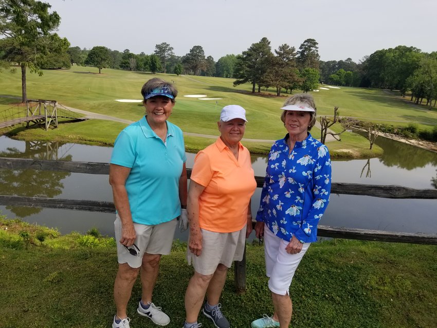 From left, Diane Sartain King, Bobbie Richardson and  Alice Short recently competed in golf at the National Senior Games.