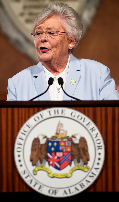 Alabama Gov. Kay Ivey delivers her 2022 State of the State Address on Jan. 11. Ivey is expected to visit Nauvoo Monday to celebrate the expansion of broadband services in Nauvoo and Oakman. (AP Photo / Montgomery Advertiser, Mickey Welsh)