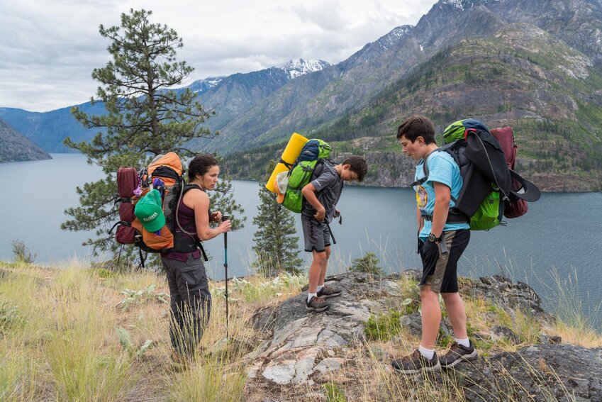 Hiking to outlet stehekin