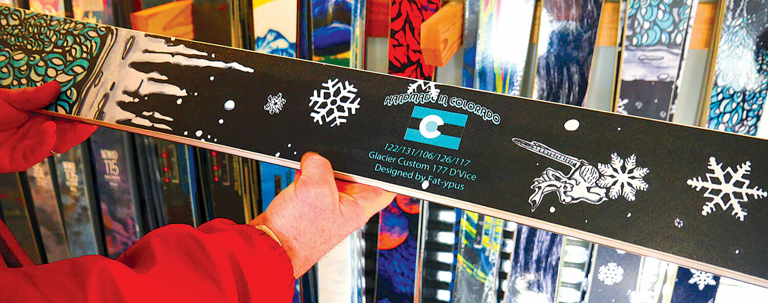 Custom Glacier Ski Shop Fatypus skis.
