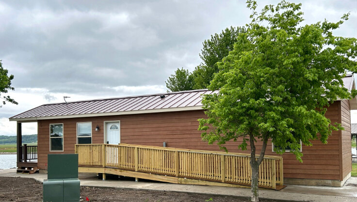 A new public cabin has been placed at Peters Park near Rodney. The cabin is now available to rent for campers. The cabin offers a wide variety of amenities that will allow visitors a comfortable stay. .