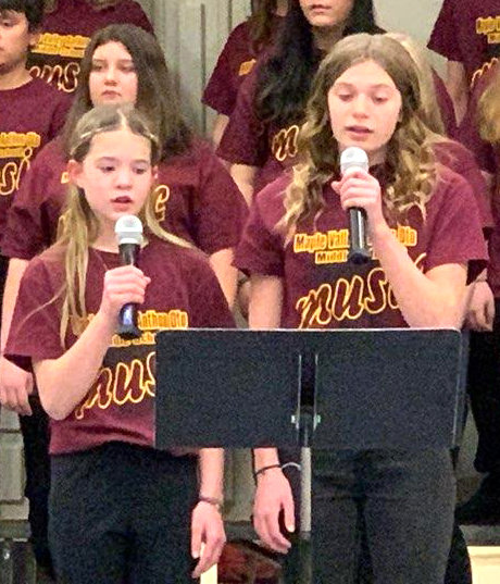 Jersey King and Jenna Rosener were soloist during "Fly Away Home."