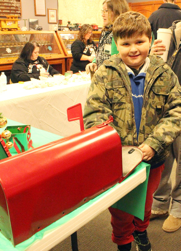 Zayne El-Refaie was excited to send off a letter to Santa during the Polar Express event held over the weekend.