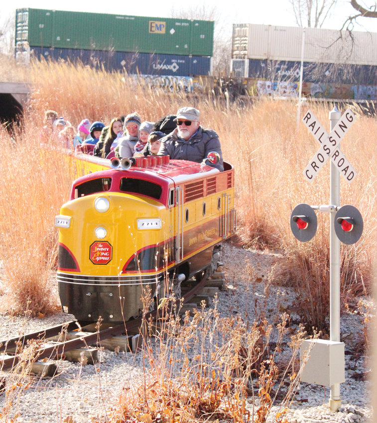Train rides were a popular attraction over the weekend.