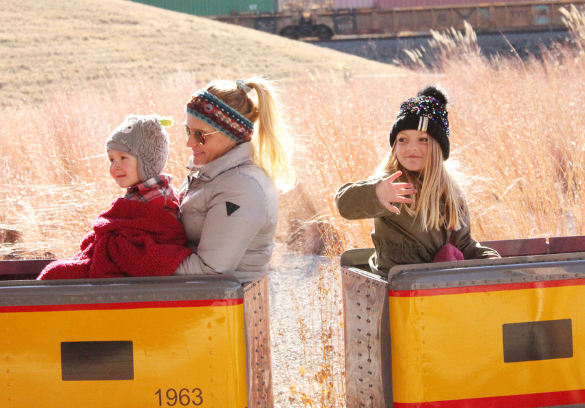 Many families bundled up and braved the cold for a chance to ride the Polar Express and make fun memories.