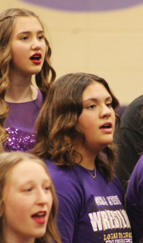 Addyson Gustafson and her fellow choir members gave a wonderful performance at this year's LOMA Pops Concert.