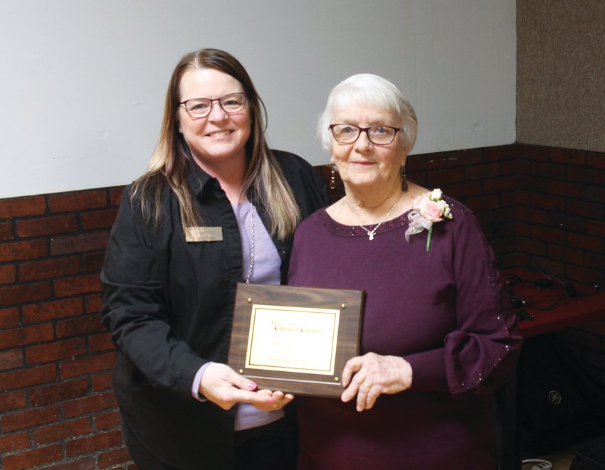 Dorothy Brauer received the Adult Volunteer Award for her dedication to the work of the Community Memorial Hospital Auxiliary.