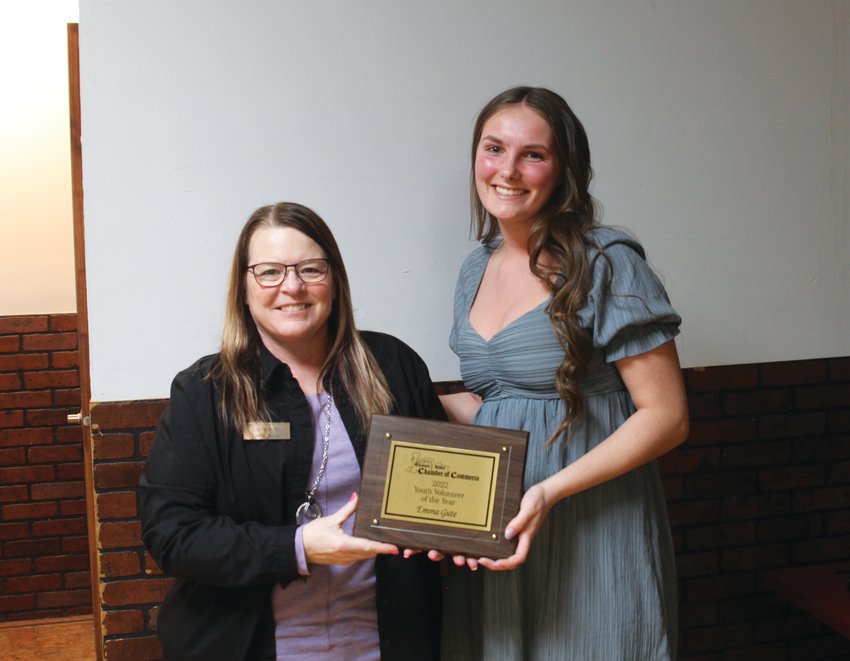 Emma Gute received the Youth Volunteer Award. A four sport athlete, Gute is also involved in Key Club, Science Club, National Honor Society and volunteers daily at the elementary school.
