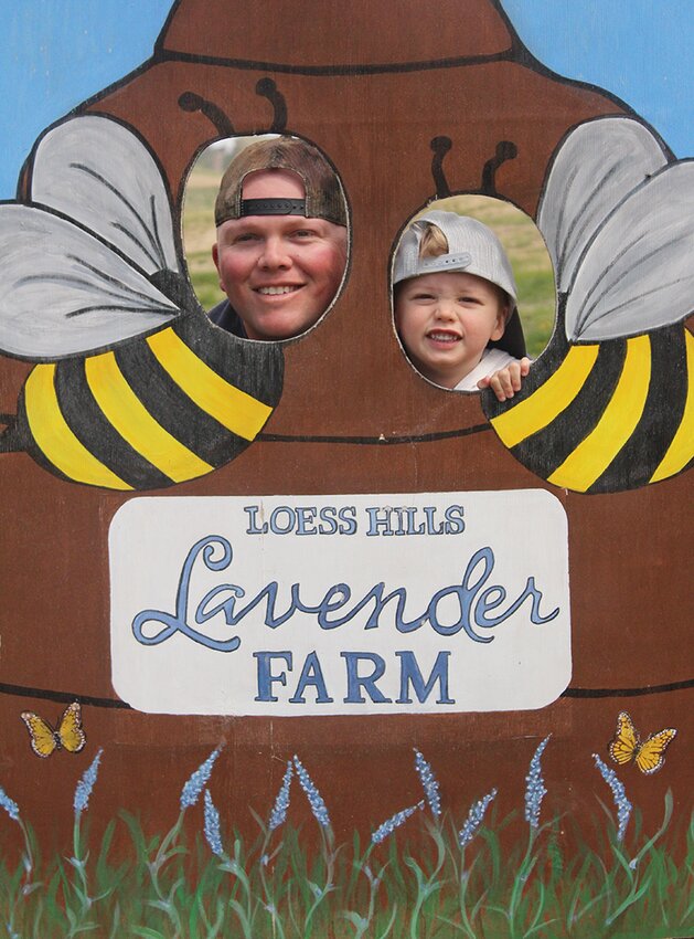 Many gathered for the opening day for the season of The Loess Hills Lavender Farm over the weekend. This included Chase and Reed Durfee.
