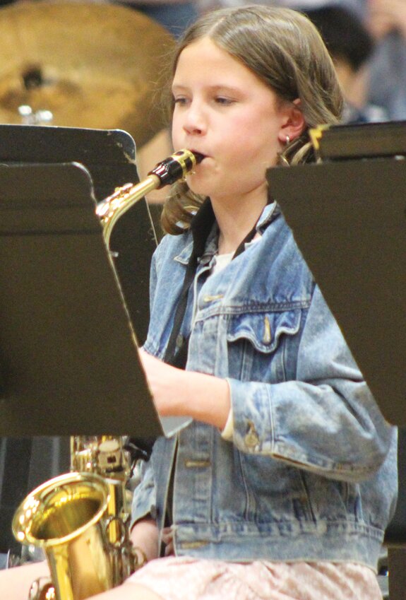 Sixth Grade Band:  Emma Mitchell.