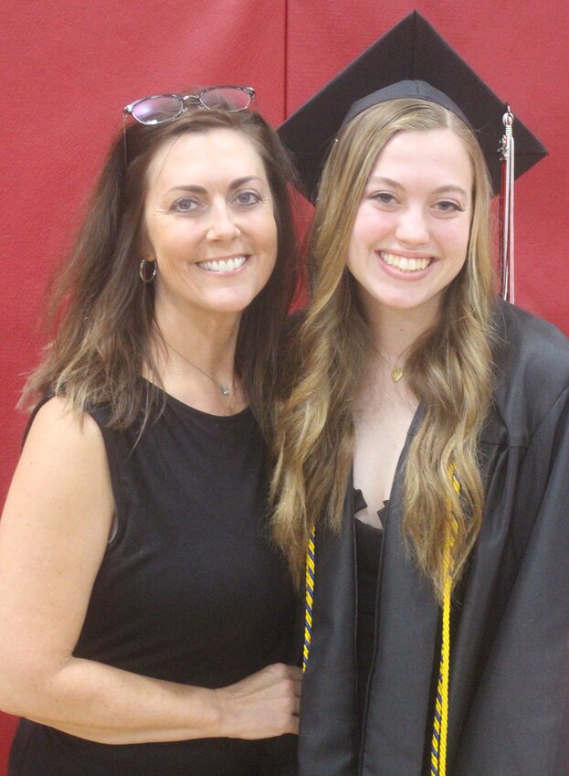 No Better Mother's Day Present;  Aimee Messerschmidt (left) saw her daughter, Sophie Messerschmidt receive her high school diploma on May 13.