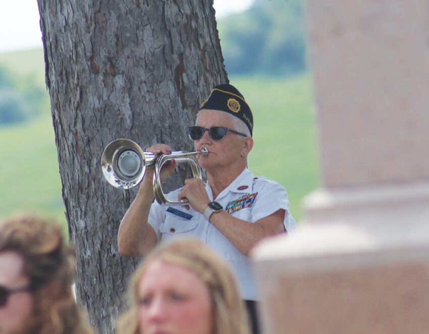 In traditional fashion, "Taps" was played as a conclusion to the service.