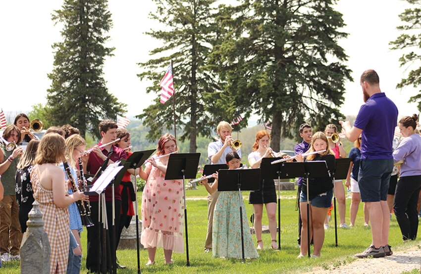 Members of the LO-MA band were also in attendance at the Logan and Magnolia Memorial Day services held on Memorial Day in both towns. The band performed a selection of patriotic tunes.