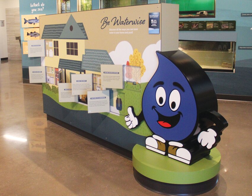 One exhibit teaches visitors how to be smart with water usage.