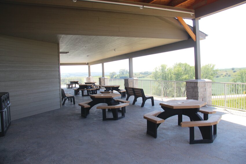 Donors also contributed to the seating arrangements on the balcony overlooking Willow Lake.