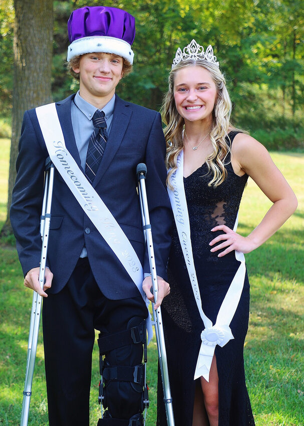 2023 Boyer Valley Homecoming Royalty:  King Evan TenEyck & Queen Jessica O'Day.