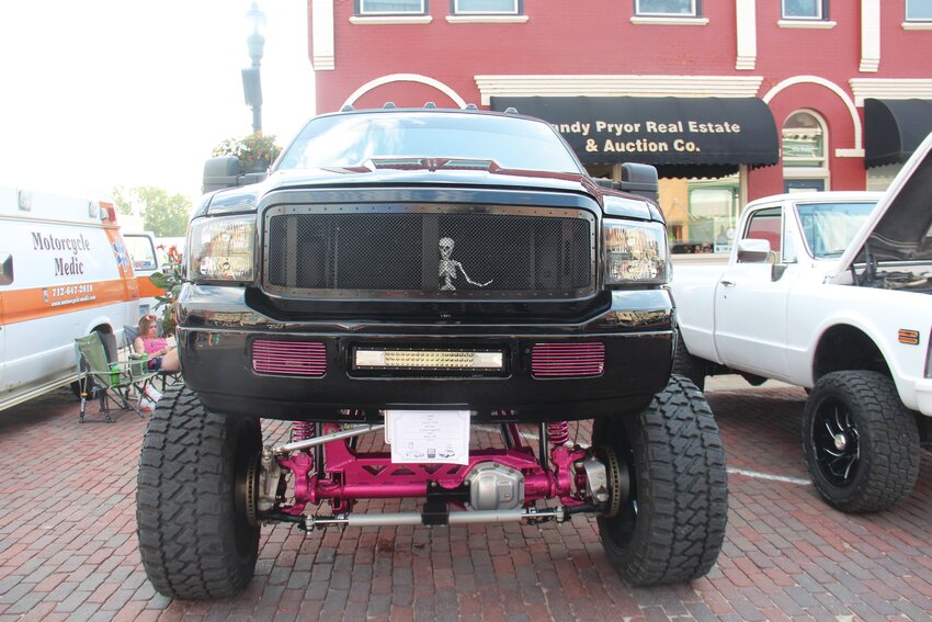 Emily Dugdale got in the Halloween spirit with her 2004 Ford F250 at the car show.