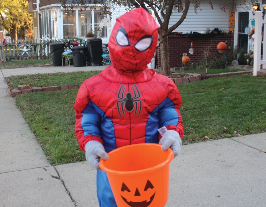 Your friendly neighborhood Spider-Man, who goes by Liam Baxter when the suit is put away, was out keeping wrongdoers in check while filling up on candy.