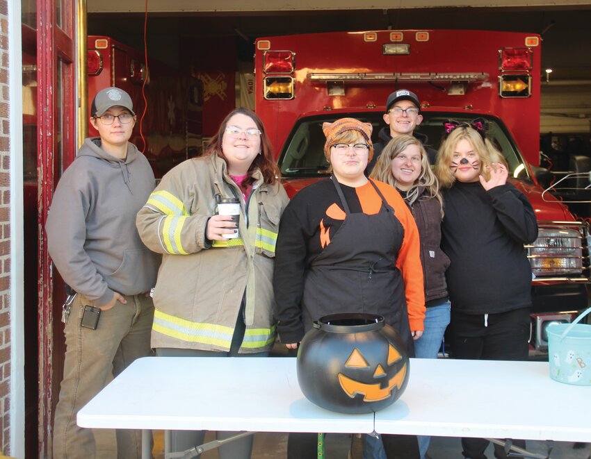 Members of the Missouri Valley Fire Department handed out candy.