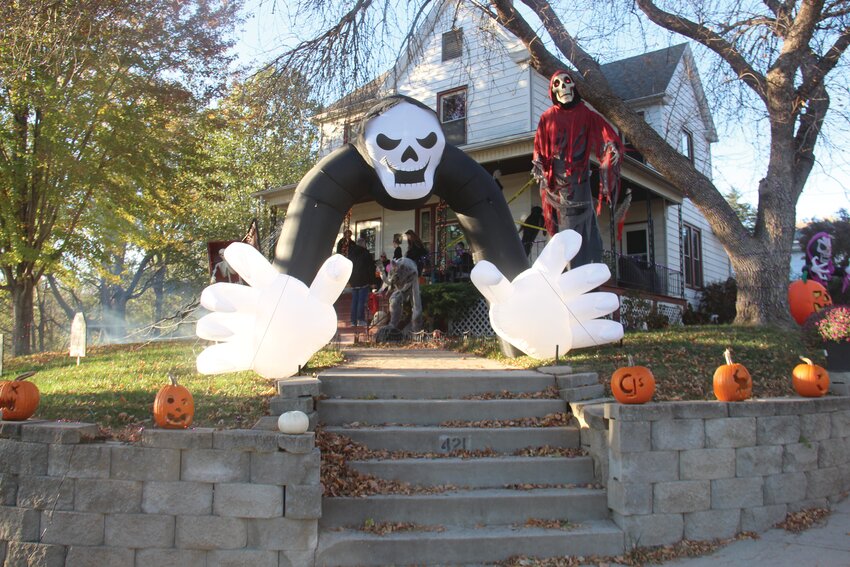 Plenty of houses around Missouri Valley were decorated with true Halloween spirit.
