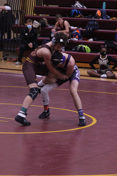 Jaxson Welte competed at 145 lbs. for the Rams at the Kingsbury Invitational on Dec. 11.