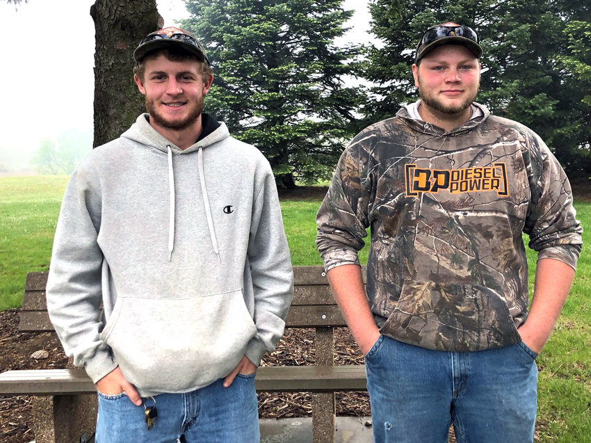 Nic Hiller, left, from Logan returned for his second season as a Harrison County Conservation Board Intern in 2020. .Josh Dobbs, right, also from Logan was a 2020 intern as well. He has always enjoyed fishing, hunting, and spending time outdoors.