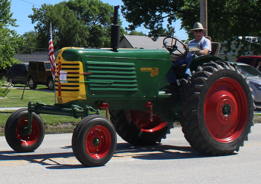 One of several tractors to drive the Mondamin Heritage Days parade route.