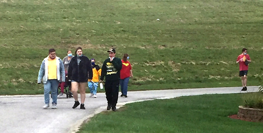 Dozens of walkers gathered at the Missouri Valley City Park for the annual Healthiest State Initiative.