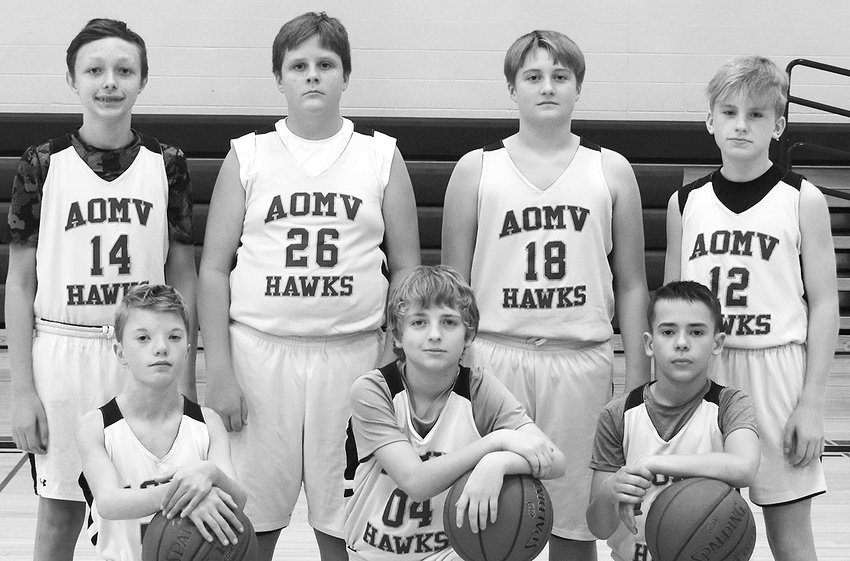 MVAO 7th Grade Boys Basketball - Front Row: Danny Livermore, Troy Schmidt, and Konner Olis. Back Row:&nbsp;Aiden Golden, Cole Beeson, Cade Schmidt, and Bo Clausen...
