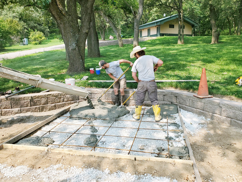 HCCB Director Scott Nelson enjoys teaching summer interns lifelong skills they can take with them, such as construction.